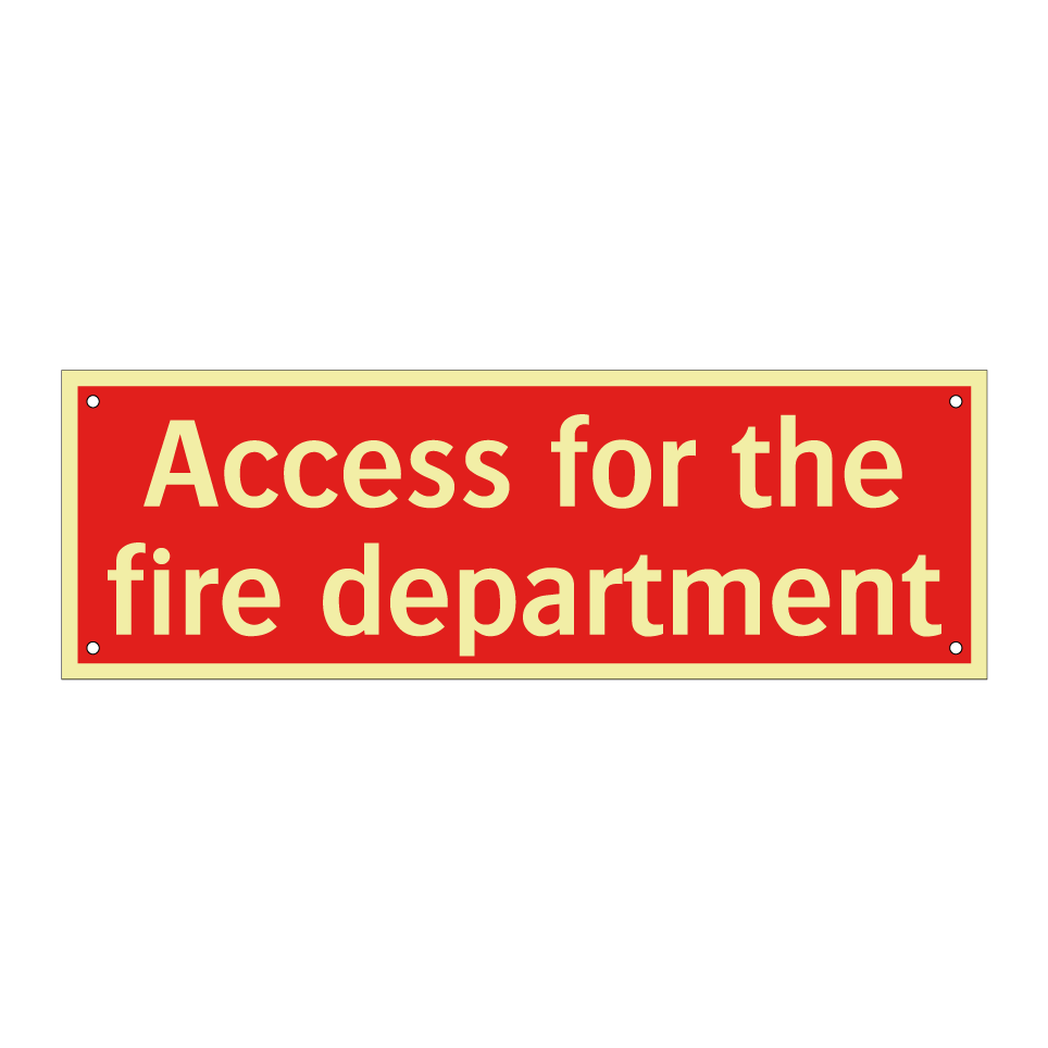 Access for the fire department