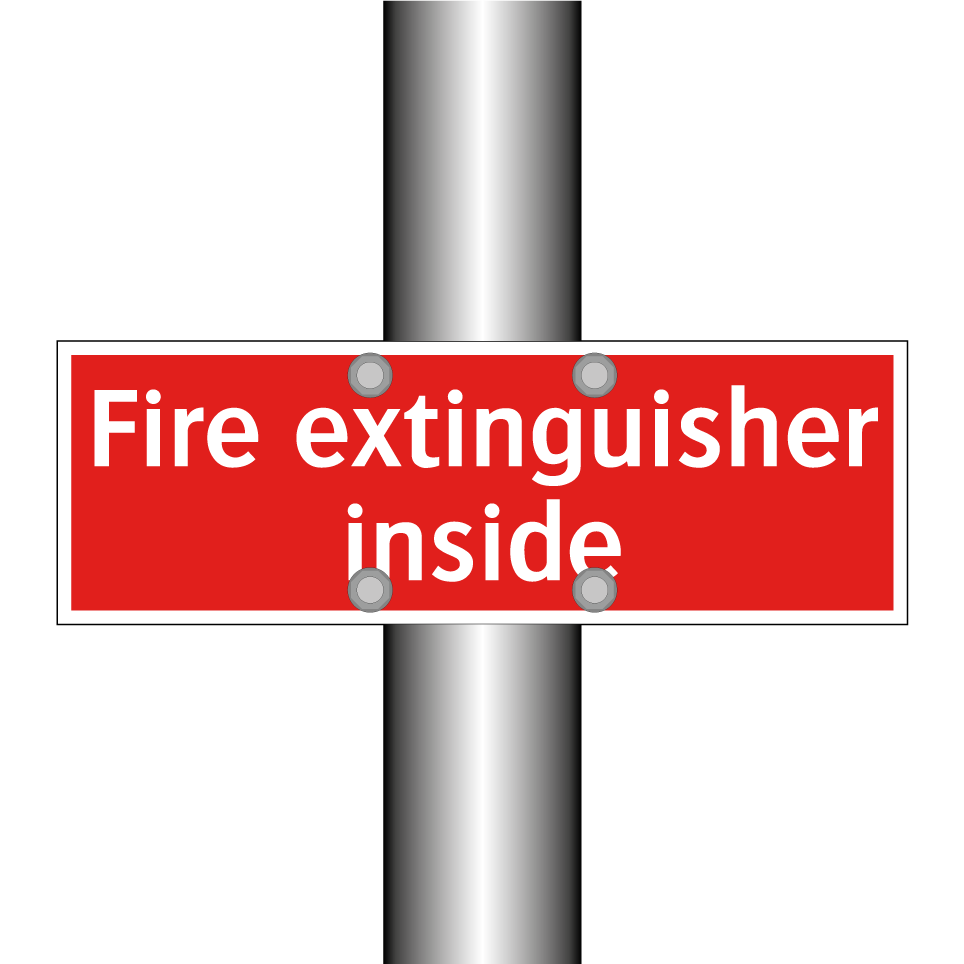 Fire extinguisher inside