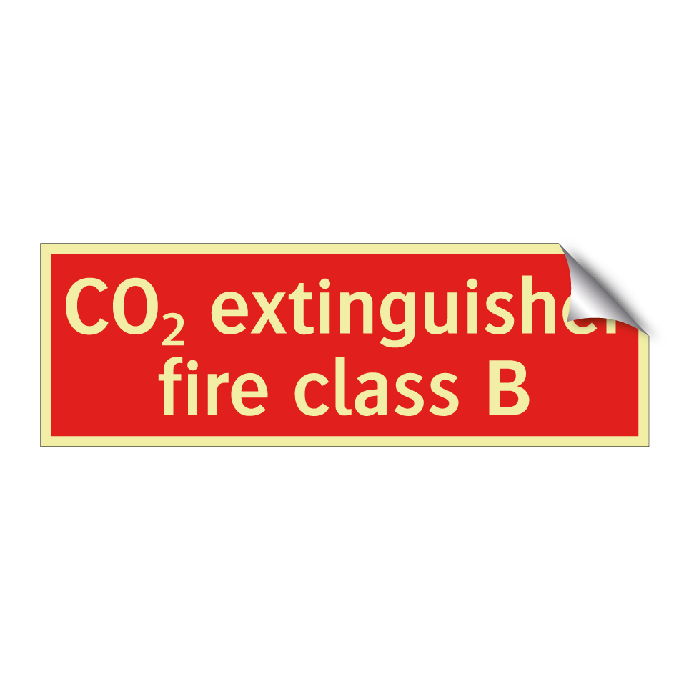 CO₂ extinguisher fire class B