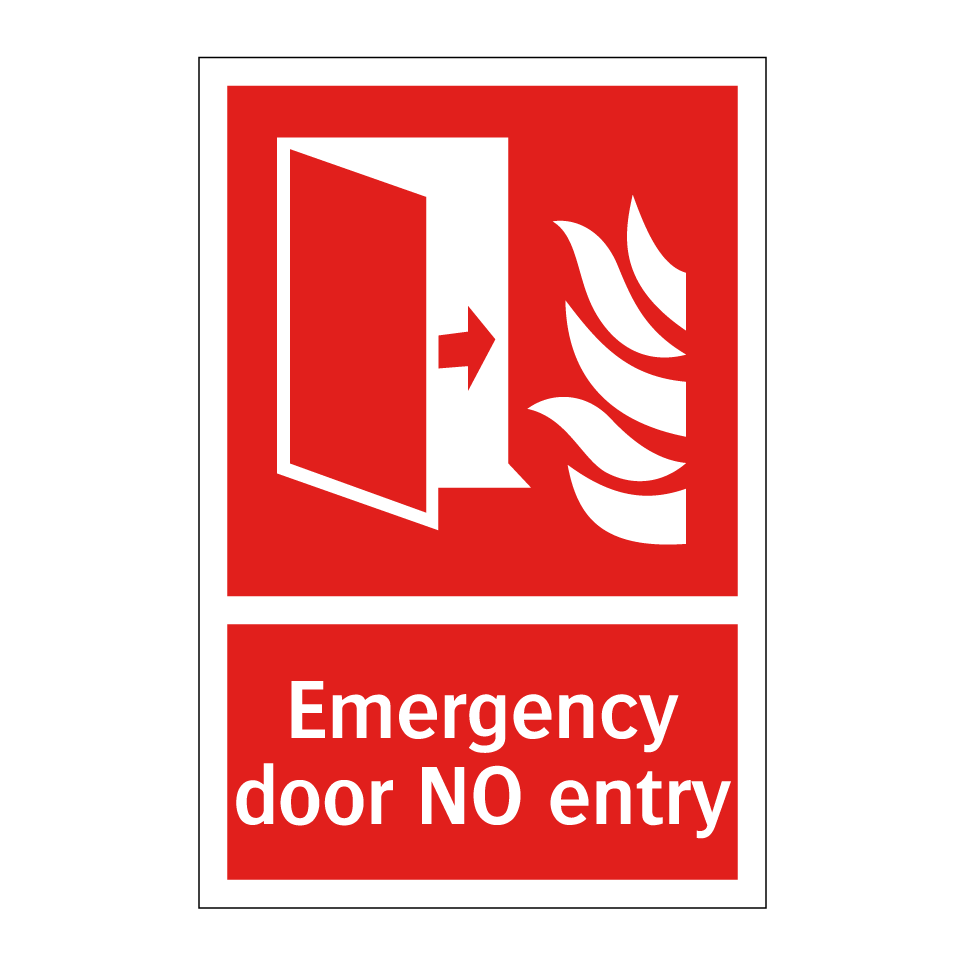 Emergency door NO entry