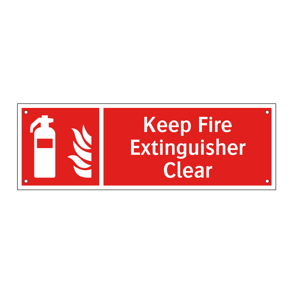 Keep Fire Extinguisher Clear