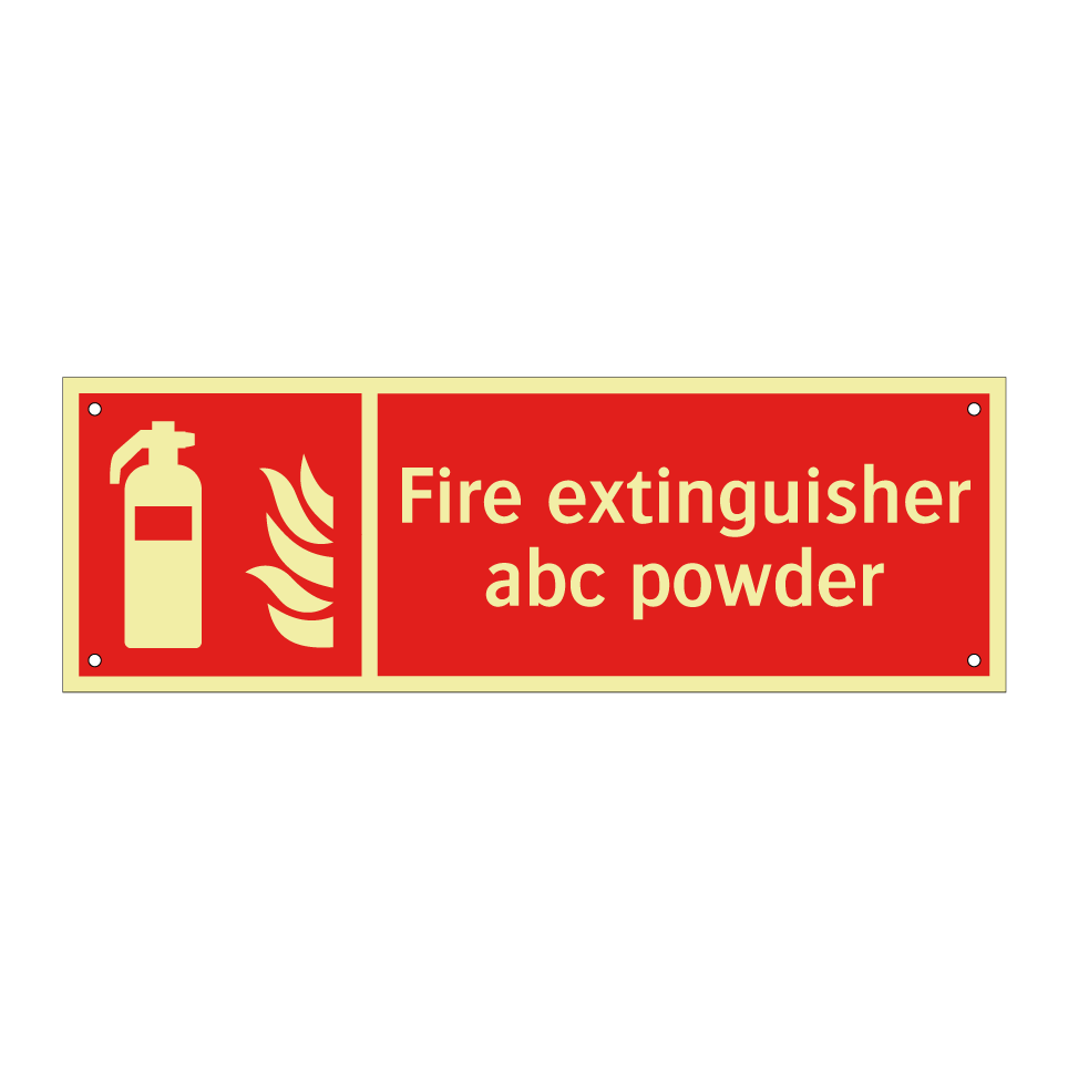Fire extinguisher abc powder