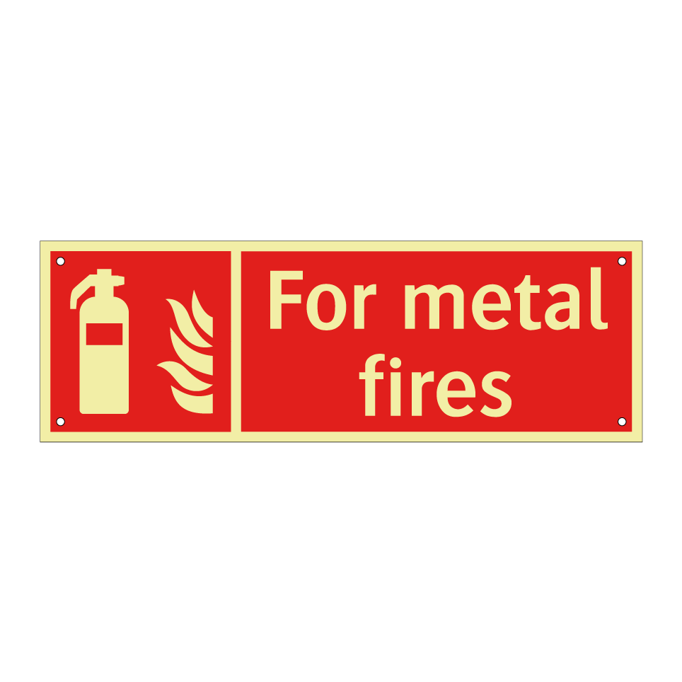For metal fires