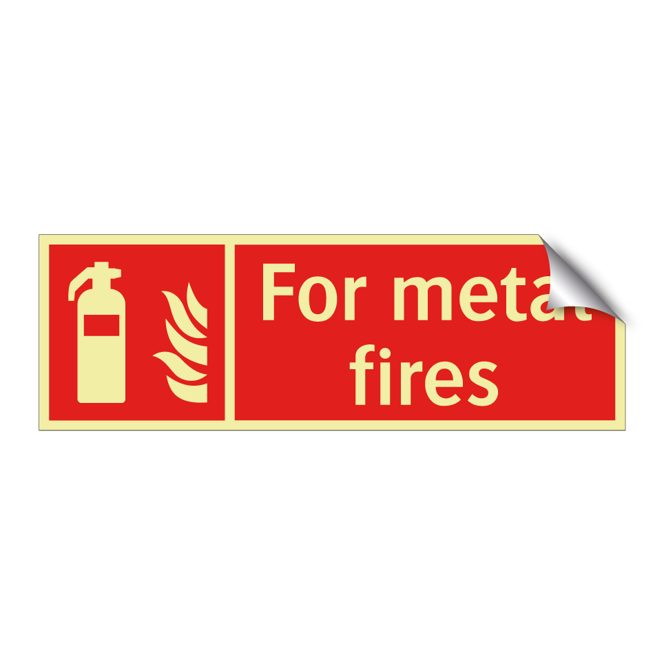 For metal fires