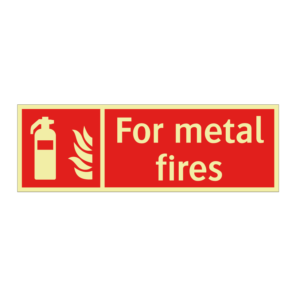 For metal fires