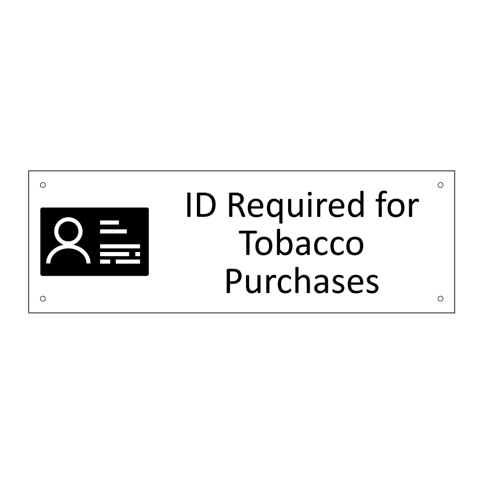 ID Required for Tobacco Purchases