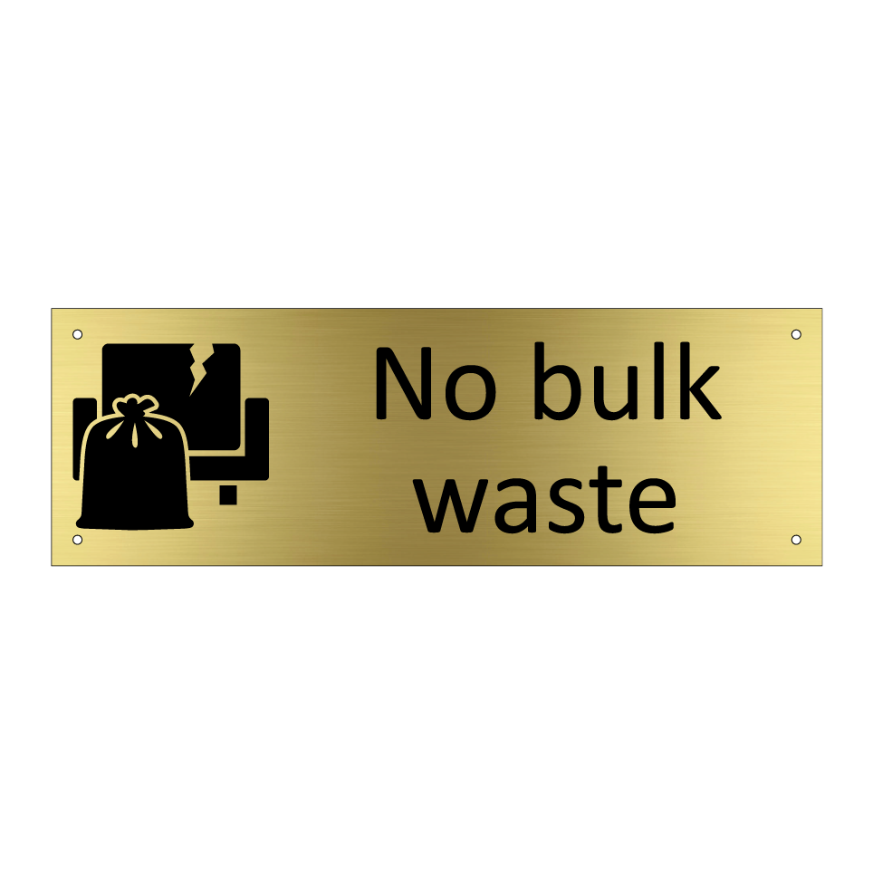 No bulk waste