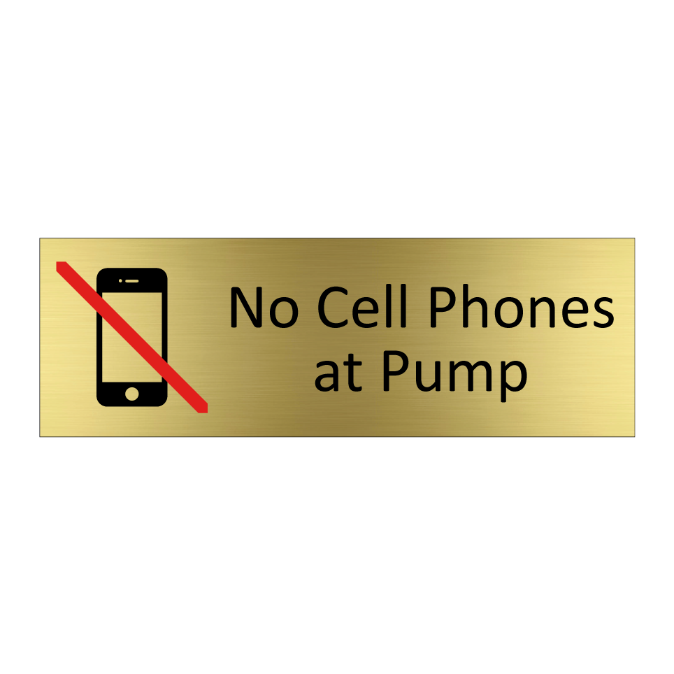 No Cell Phones at Pump
