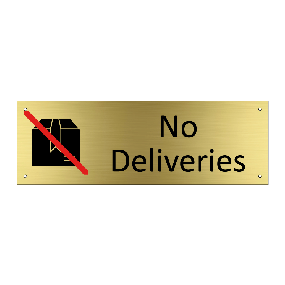 No Deliveries