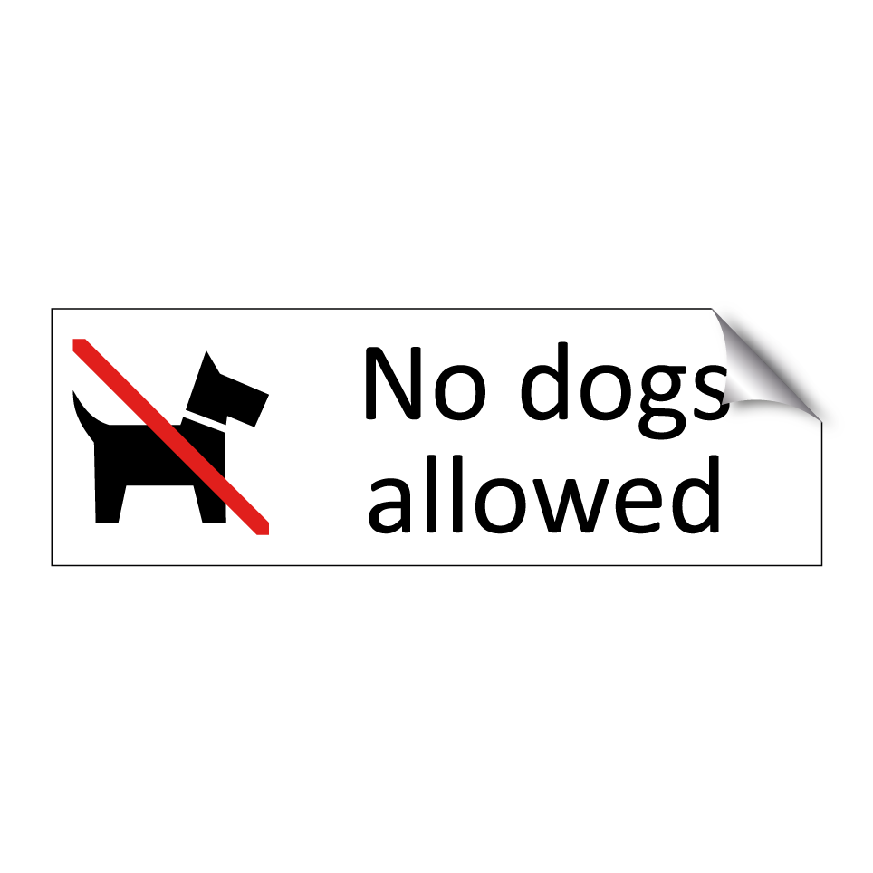 No dogs allowed
