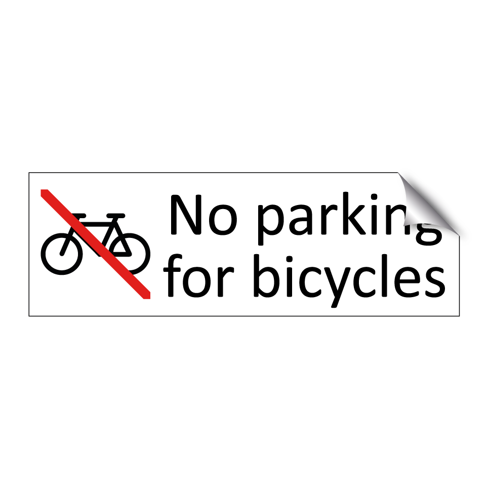 No parking for bicycles