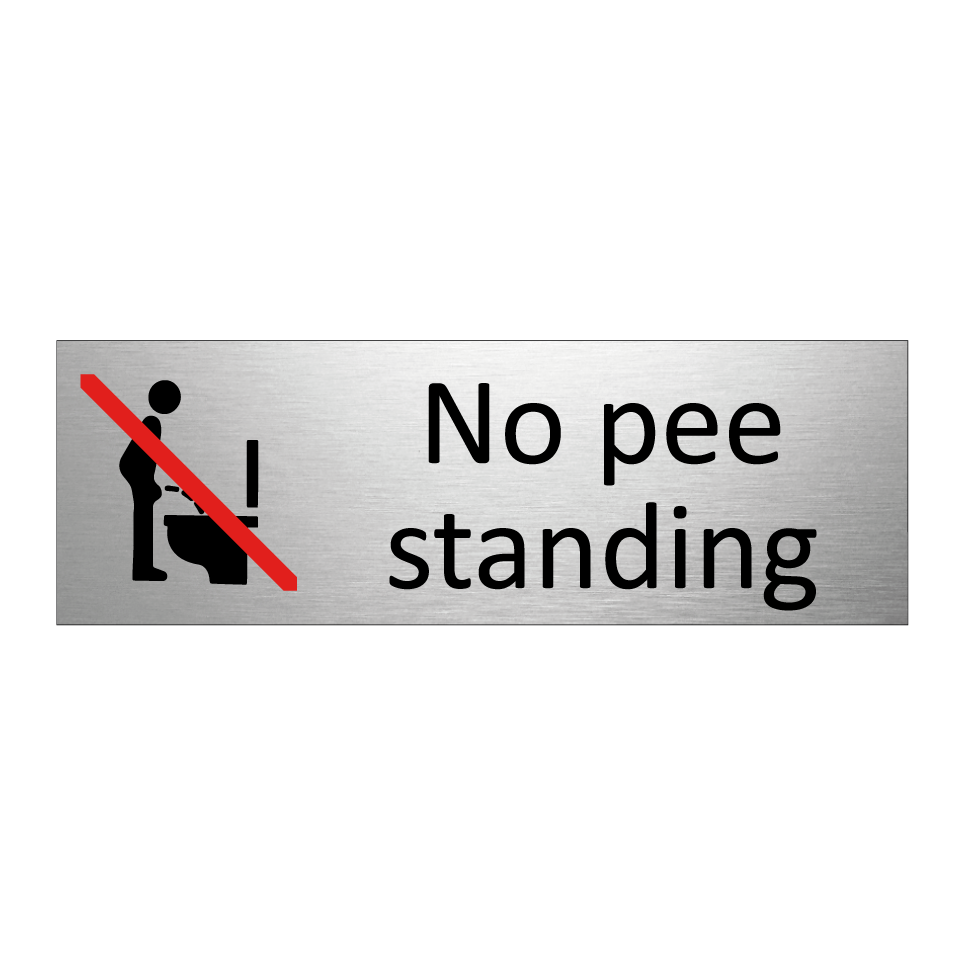 No pee standing