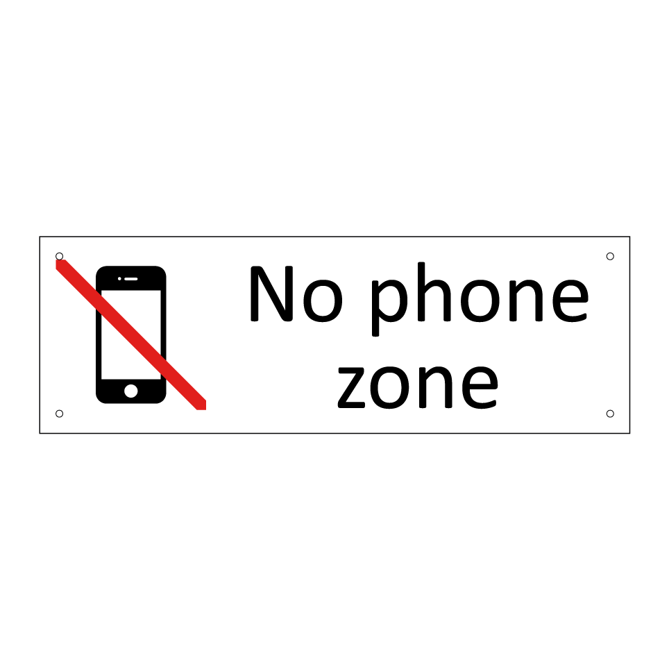 No phone zone
