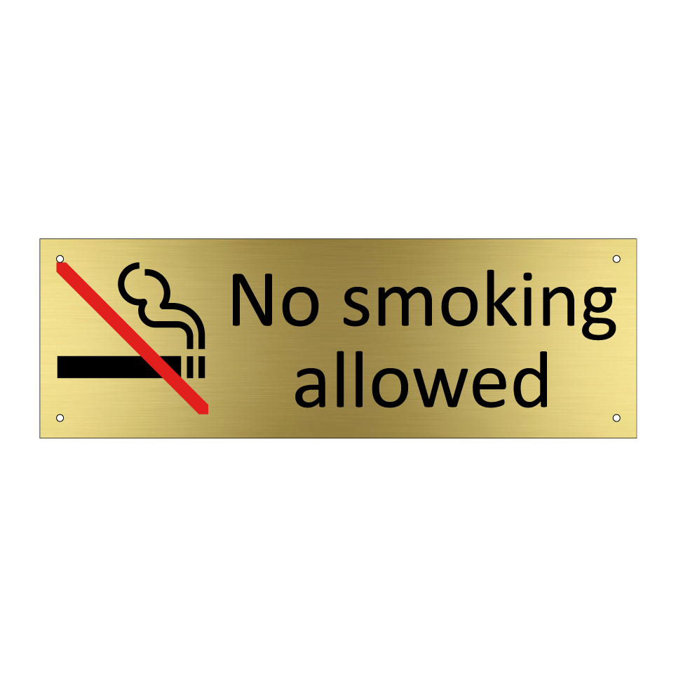 No smoking allowed