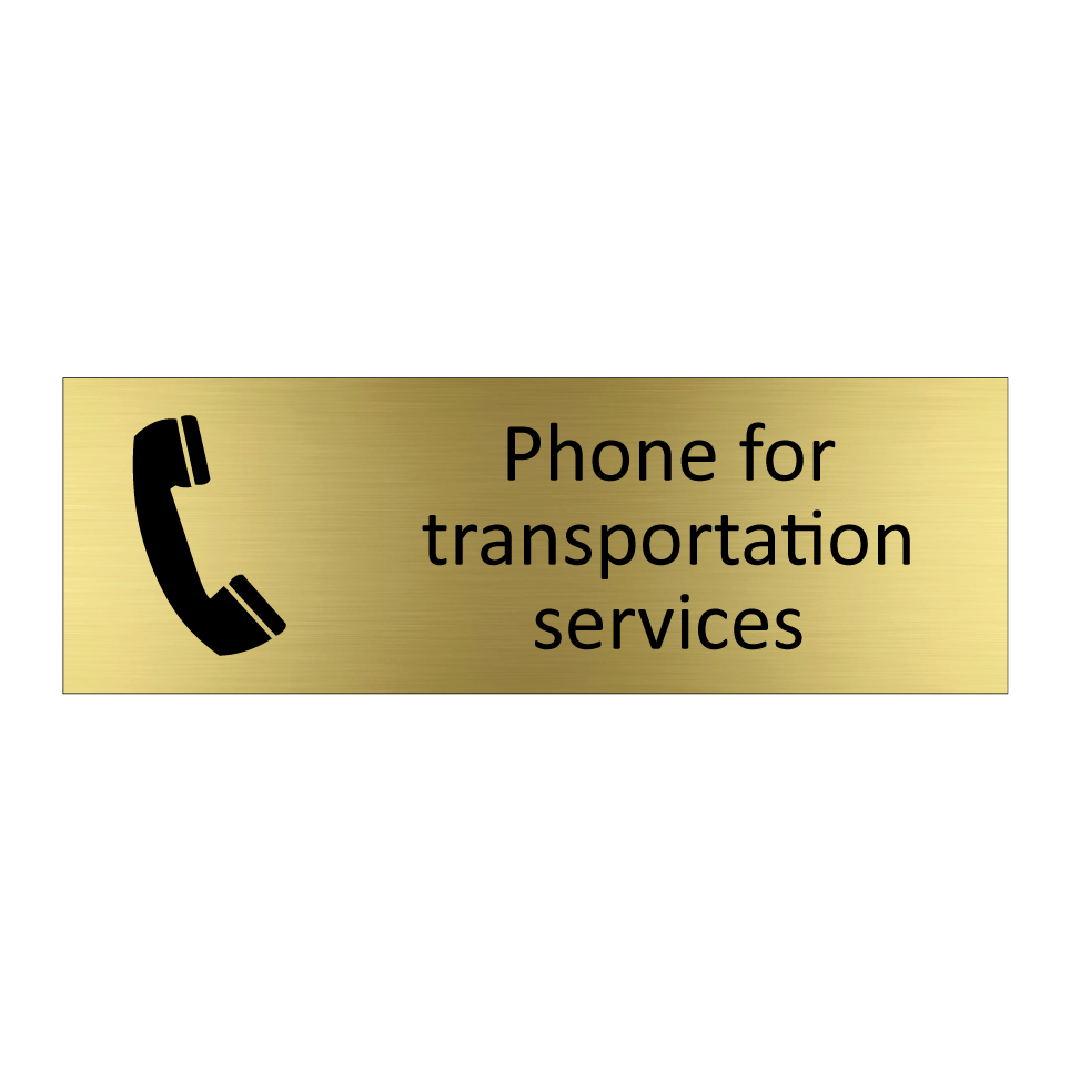 Phone for transportation services