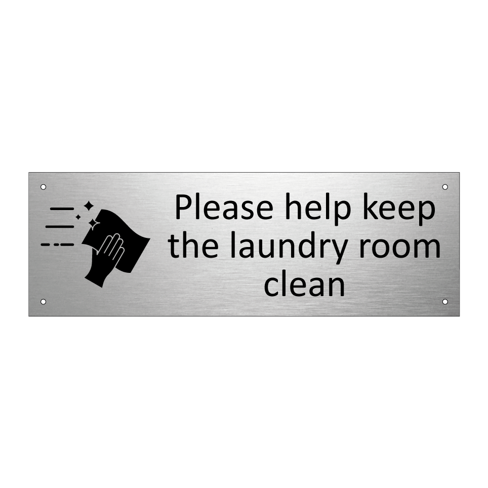 Please help keep the laundry room clean