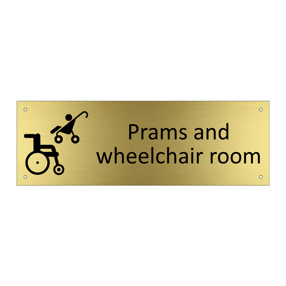 Prams and wheelchair room
