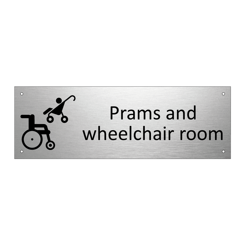 Prams and wheelchair room