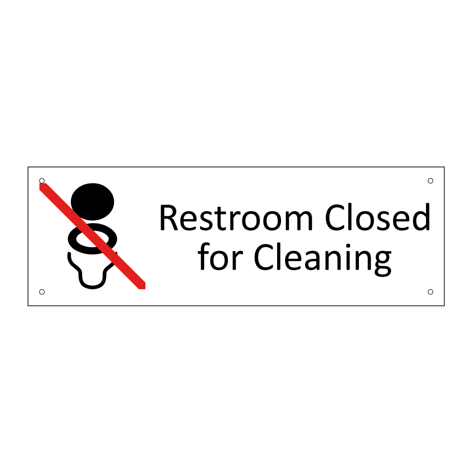 Restroom Closed for Cleaning