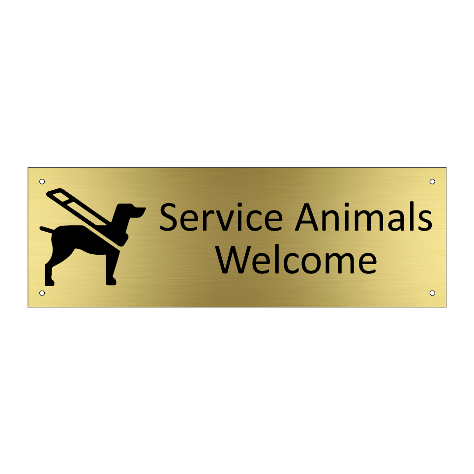 Service Animals Welcome