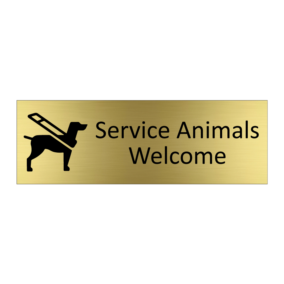 Service Animals Welcome