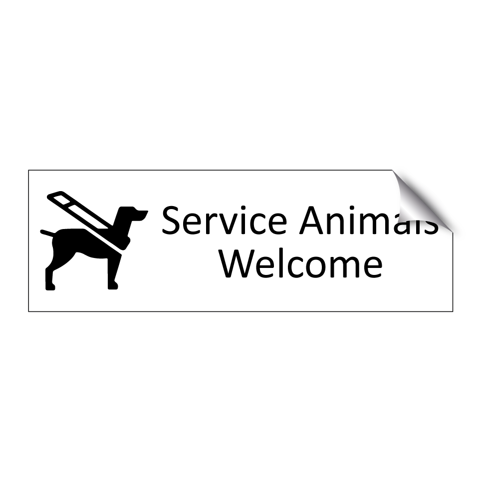 Service Animals Welcome