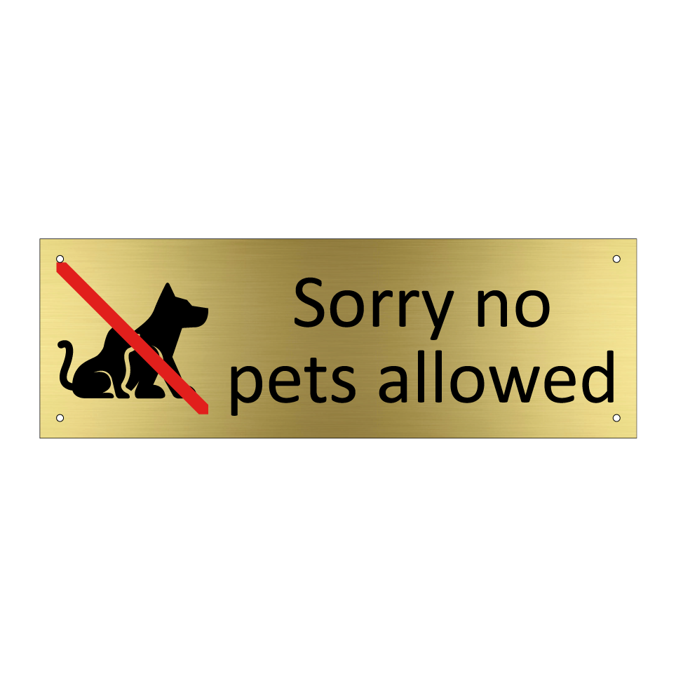Sorry no pets allowed