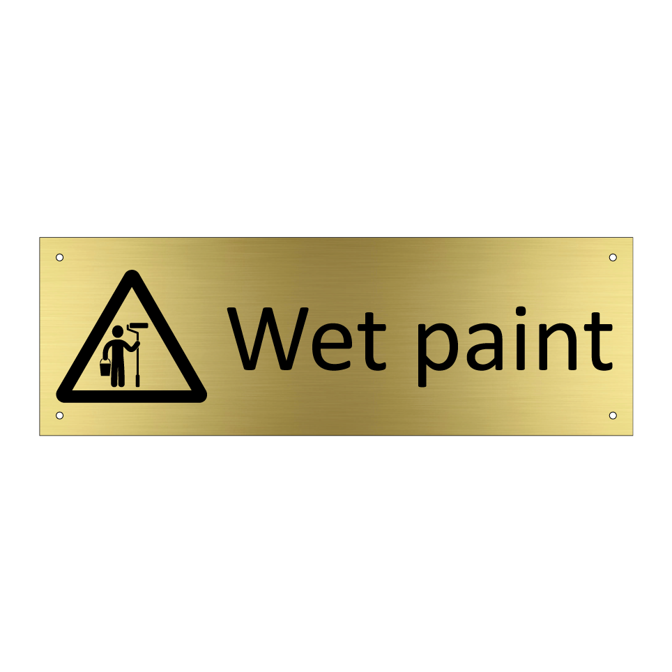 Wet paint