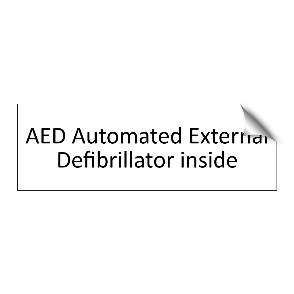 AED Automated External Defibrillator inside