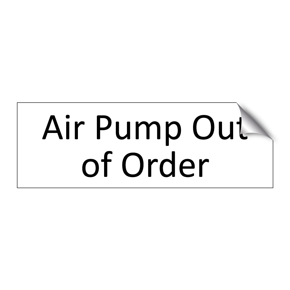 Air Pump Out of Order