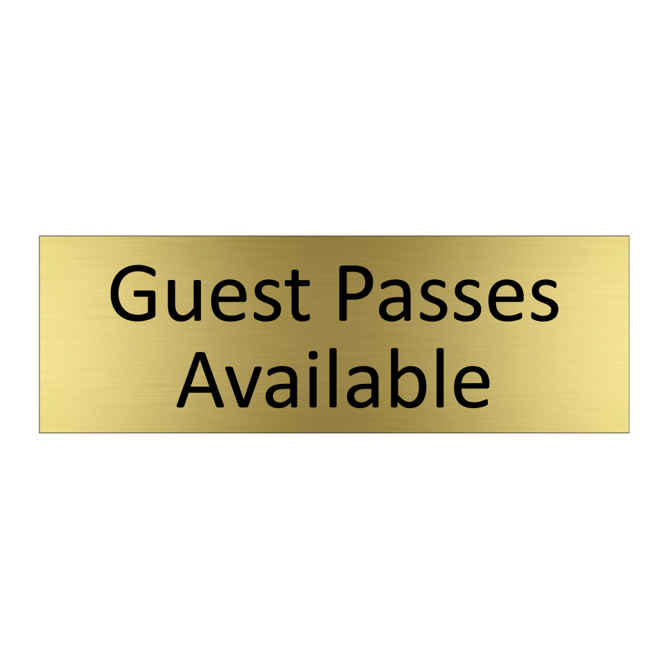 Guest Passes Available
