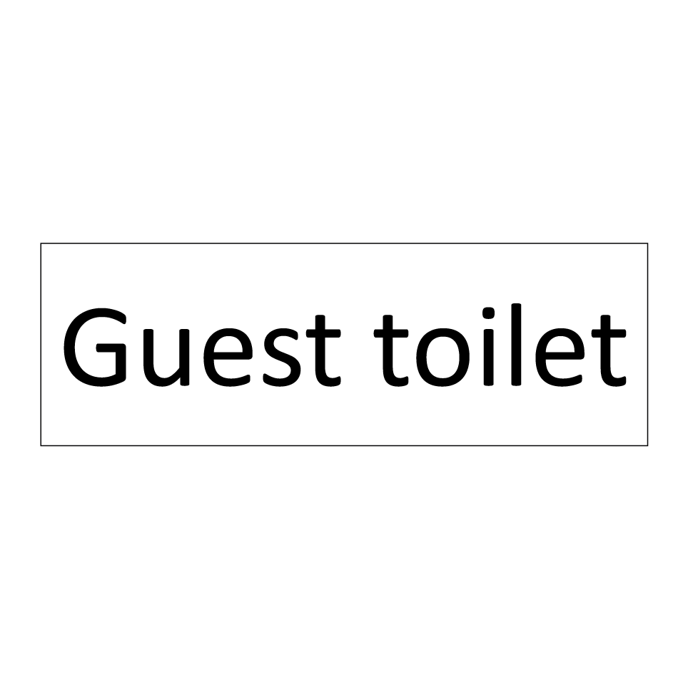 Guest toilet