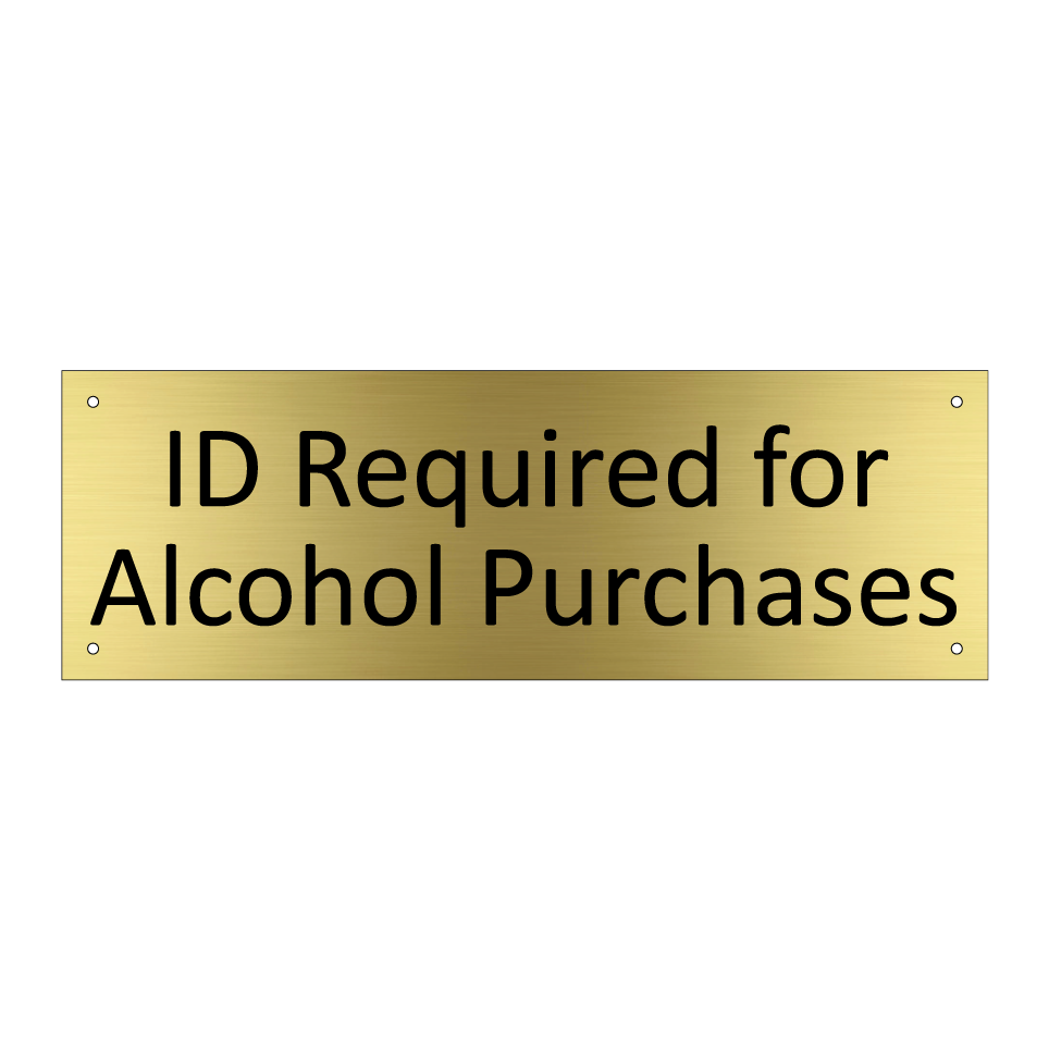ID Required for Alcohol Purchases