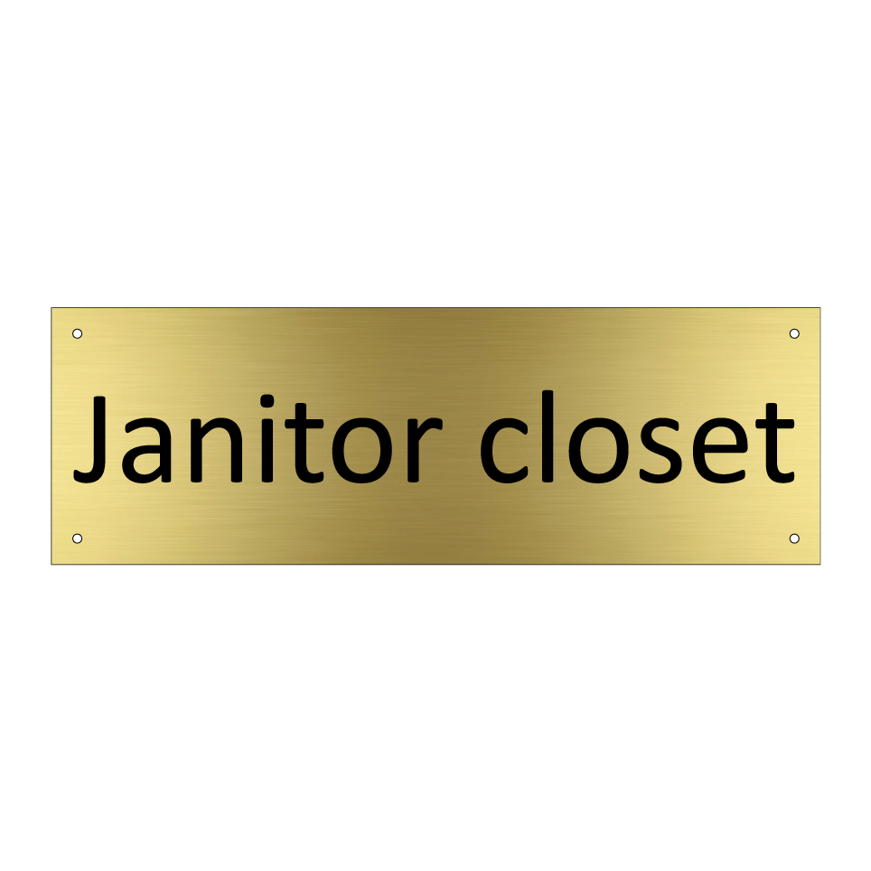 Janitor closet