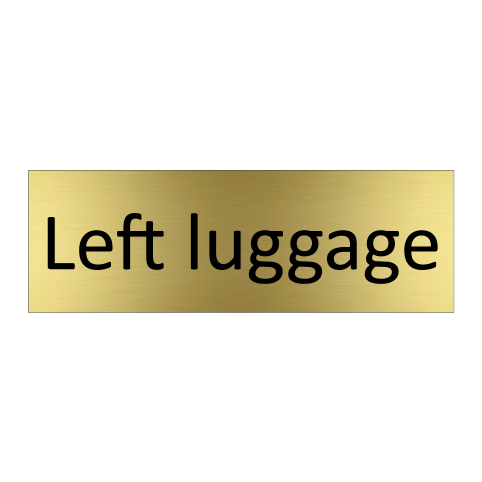 Left luggage
