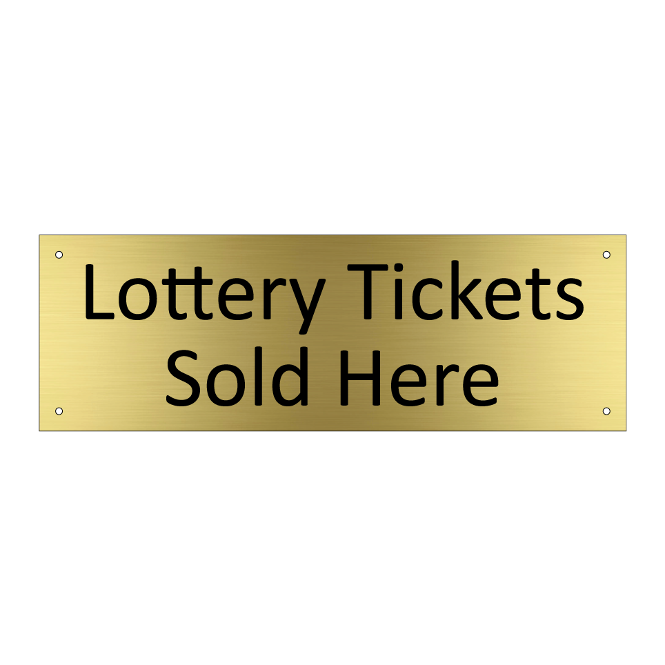 Lottery Tickets Sold Here
