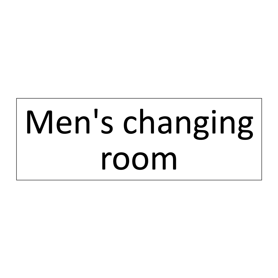 Men's changing room