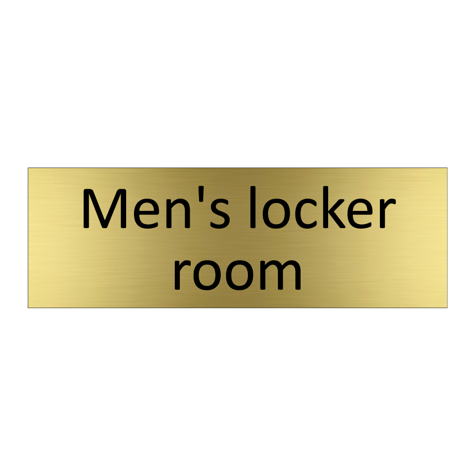 Men's locker room