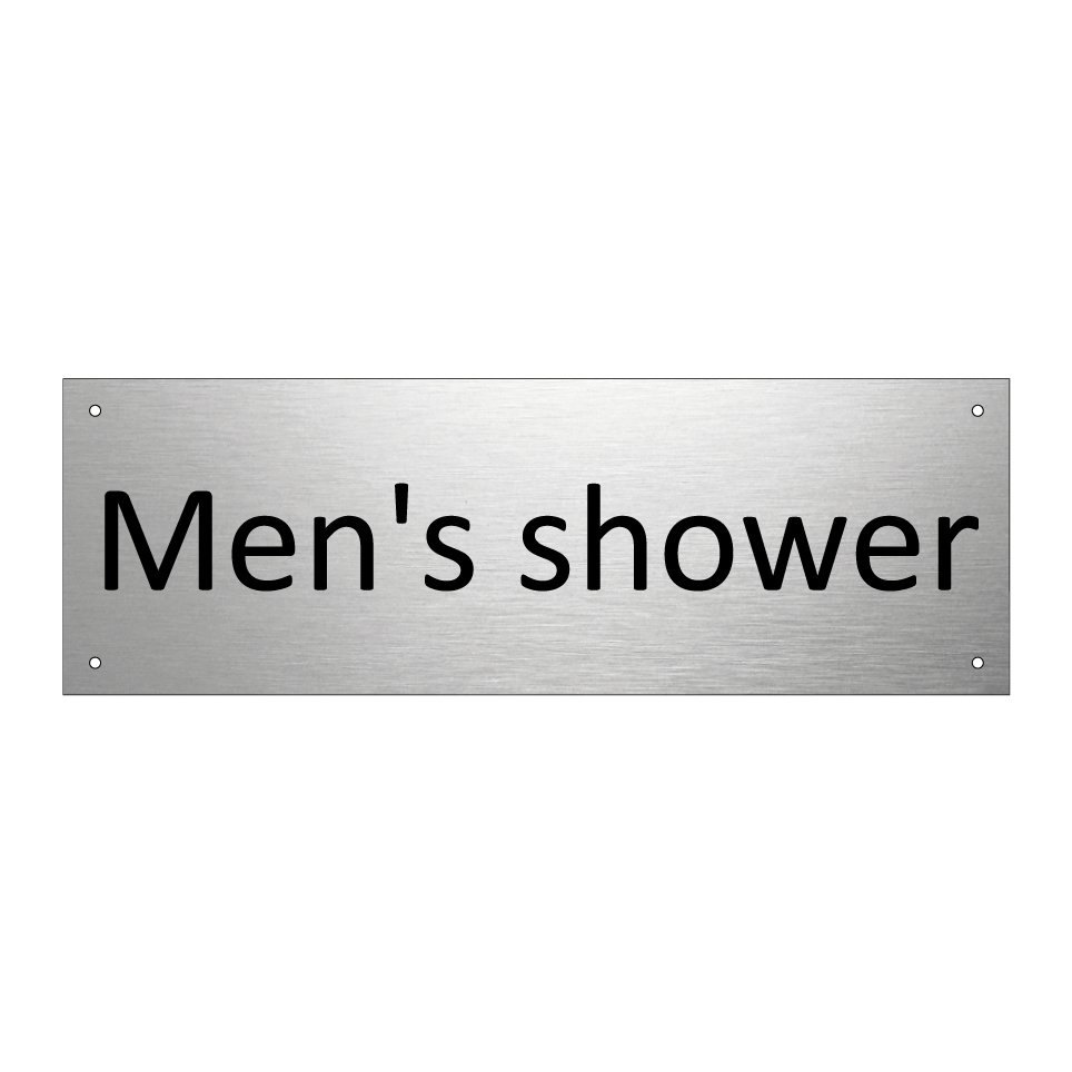 Men's shower