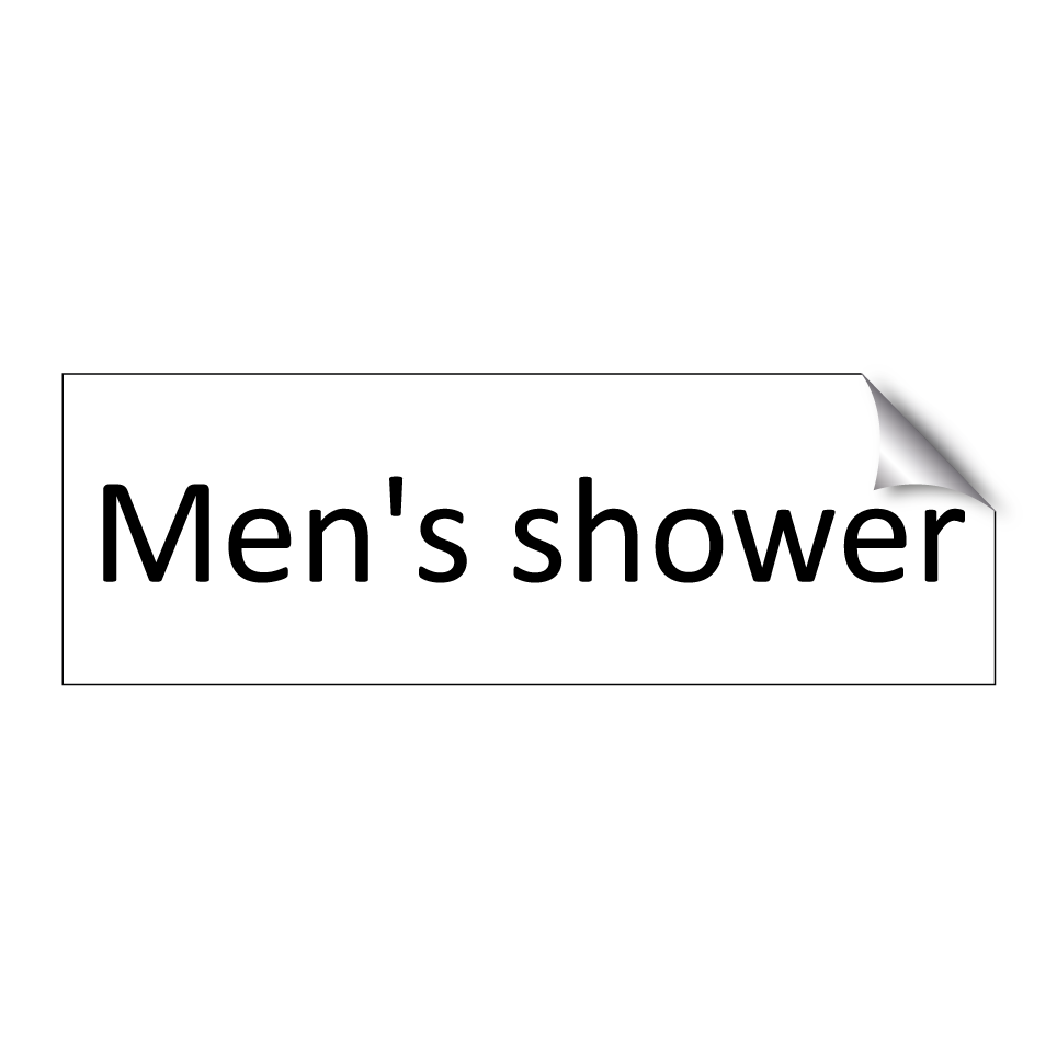 Men's shower