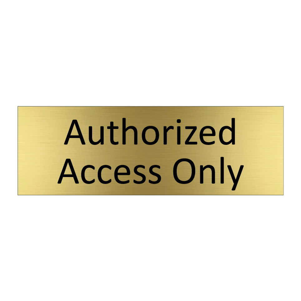 Authorized Access Only