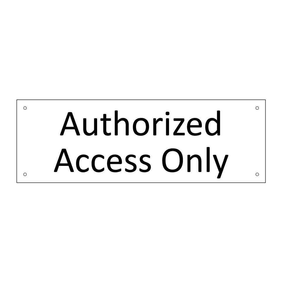 Authorized Access Only