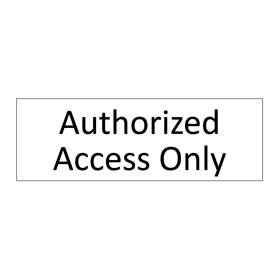 Authorized Access Only