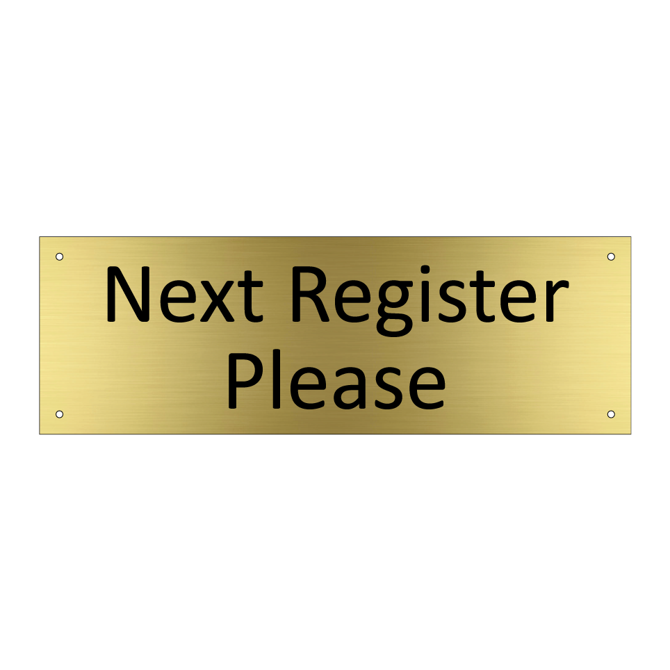Next Register Please