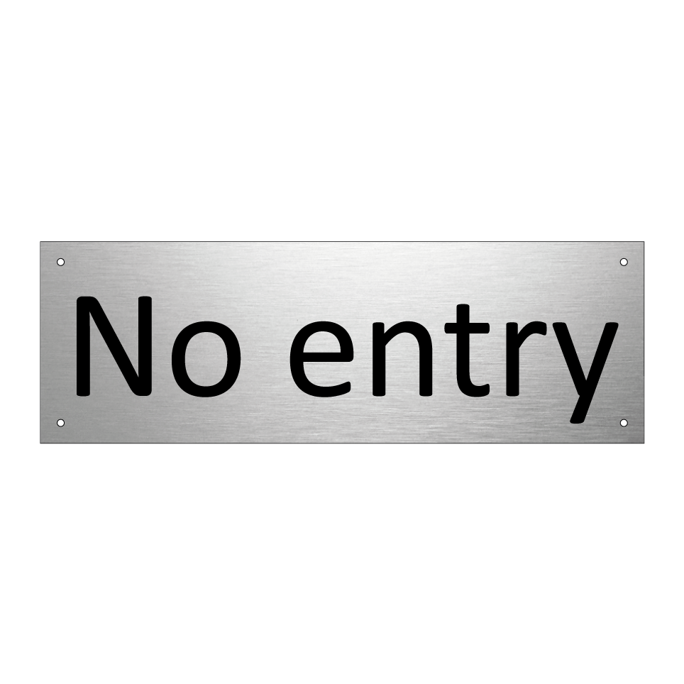 No entry