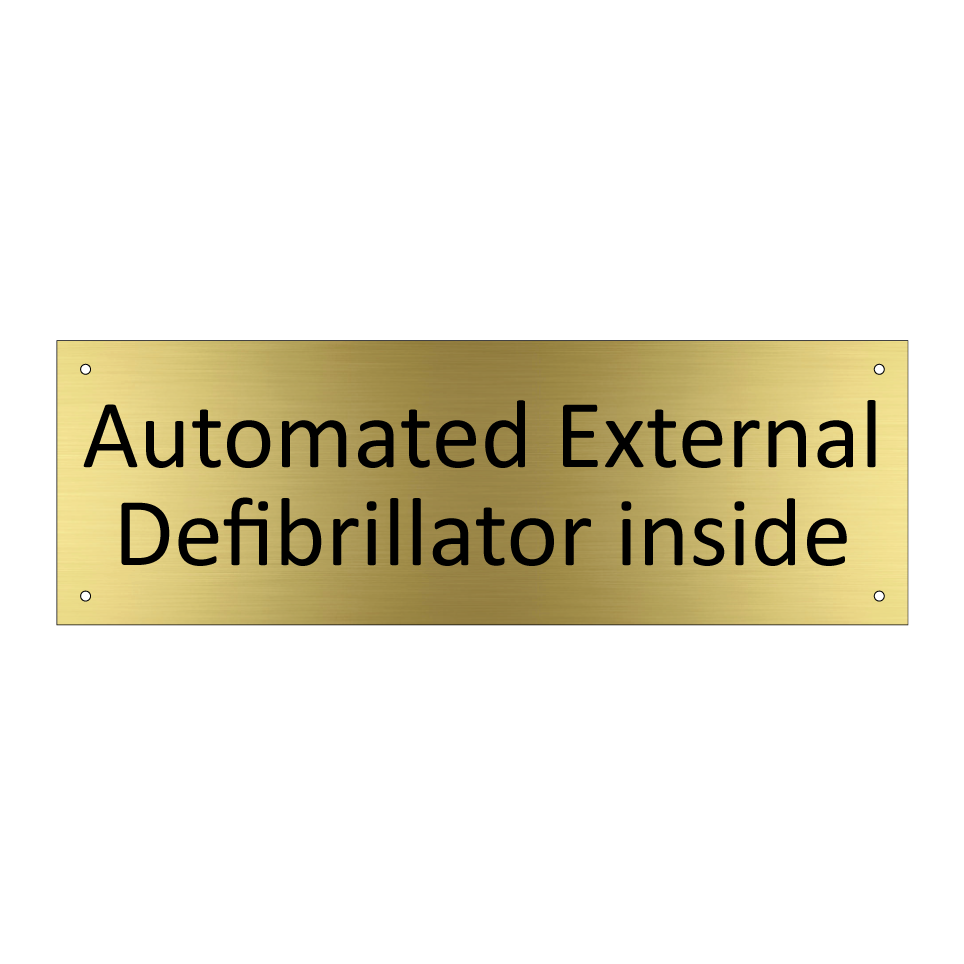 Automated External Defibrillator inside