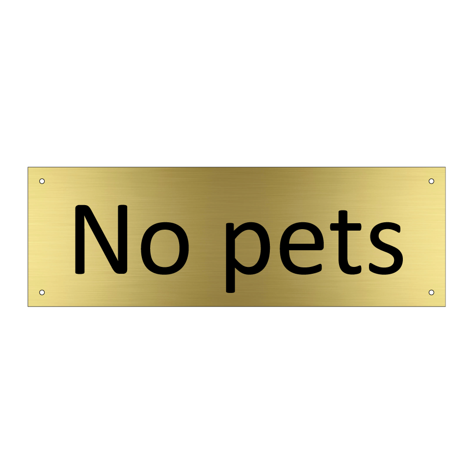 No pets