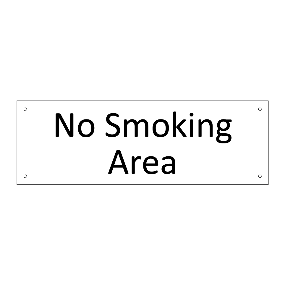 No Smoking Area