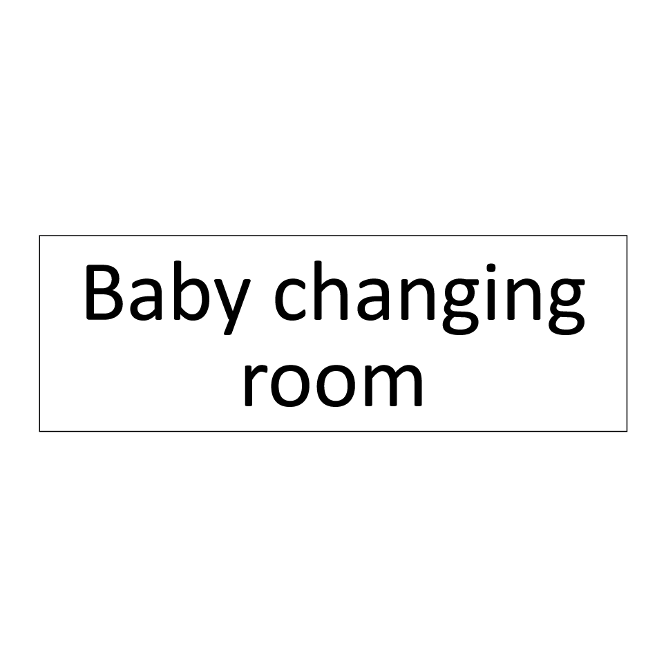 Baby changing room