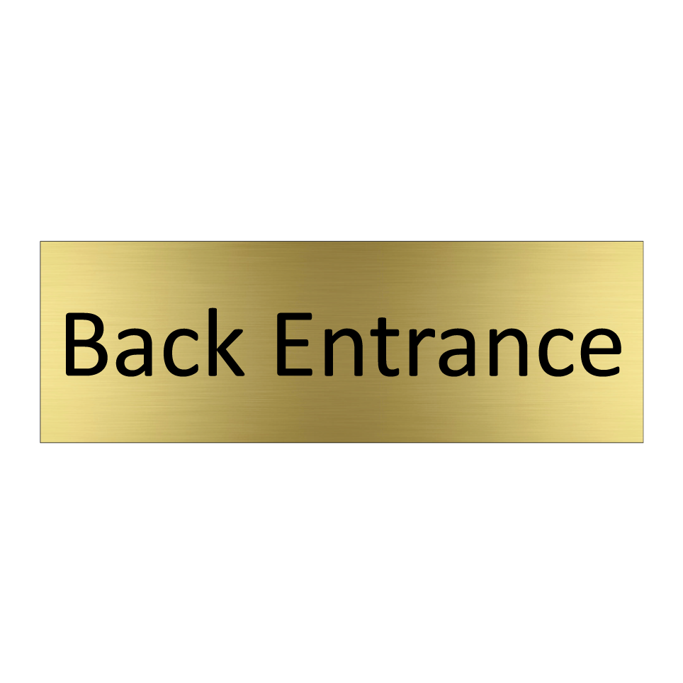 Back Entrance